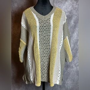 NEW! 3/4 SLEEVE KNIT SWEATER SIZE S